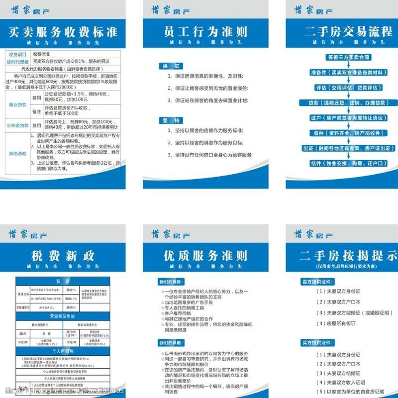 房屋中介服务标准图片素材